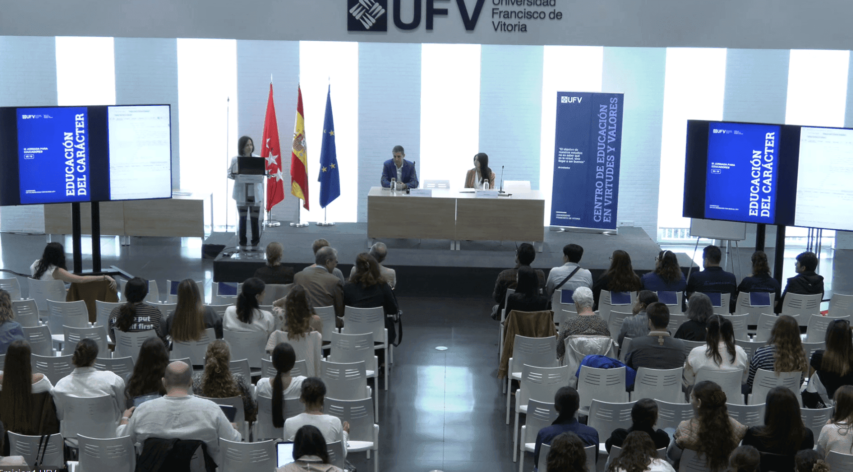 Universidades Privadas Madrid - UFV Madrid Una de las intervenciones de la jornada Universidades Privadas Madrid - UFV Madrid Estudiar en Universidad Privada Madrid