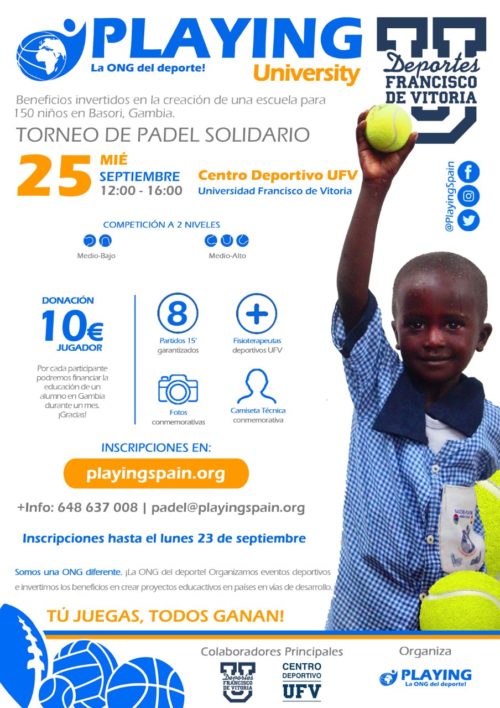 110919 3 e1568214567509 Torneo de Pádel solidario para construir una escuela en Gambia Estudiar en Universidad Privada Madrid