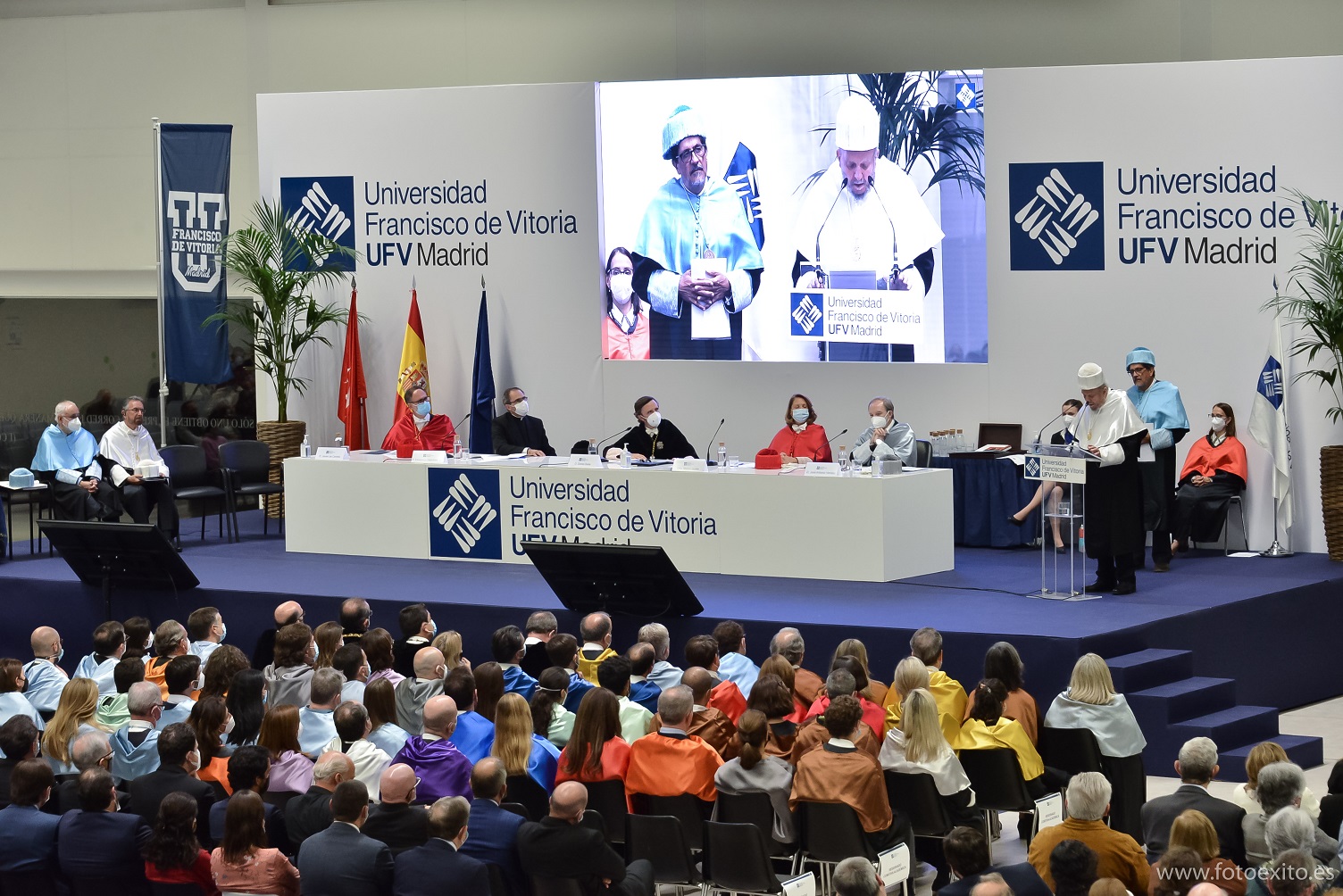 211025UFV HC 928 La Universidad Francisco de Vitoria inviste como doctores honoris causa a Kiko Argüello y al Rabino David Shlomo Rosen por poner en valor el diálogo judío y cristiano Estudiar en Universidad Privada Madrid