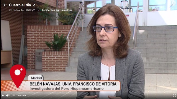 2 Captura Belén Navajas, investigadora del Foro Hispanoamericano, explica en Cuatro si España debería o no pedir disculpas por la conquista de México Estudiar en Universidad Privada Madrid