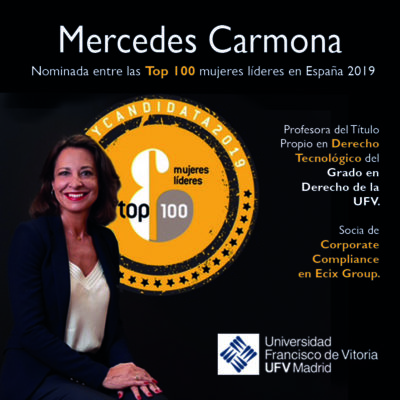 800x800Imagen Top100 1 e1571755683463 Mercedes Carmona, nominada al ránking Top 100 Mujeres Líderes en España 2019 Estudiar en Universidad Privada Madrid