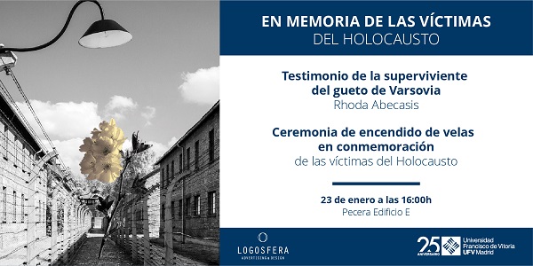 AAFF Conmemoracio Holocausta Web V1 TW La UFV celebra el seminario Israel: historia y memoria dentro de las actividades que conmemoran el mes de la memoria del Holocausto con el centro Sefarad y la Comunidad Judía de Madrid Estudiar en Universidad Privada Madrid