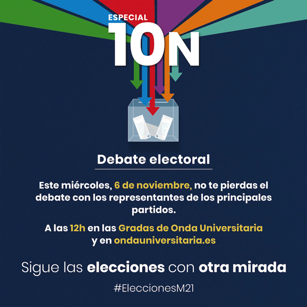 Captura de pantalla 2019 11 06 a las 10.57.21 Onda Universitaria organiza un debate electoral con representantes de los principales partidos Estudiar en Universidad Privada Madrid