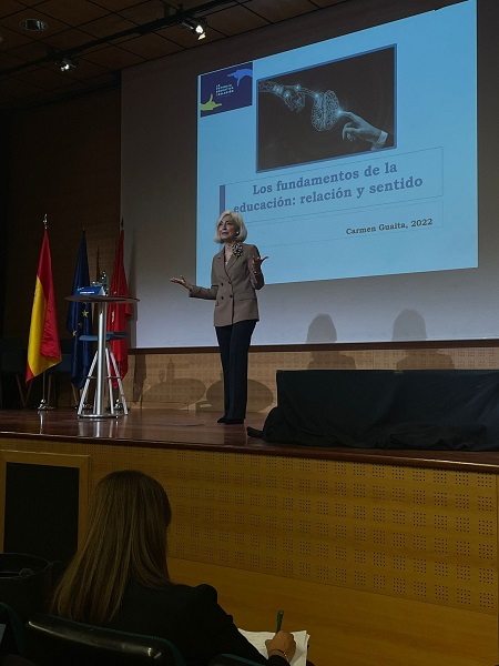 Carmen Guaita Cómo ha cambiado la relación entre profesor y alumno y los efectos del acompañamiento en el mundo digital, temas centrales del I Congreso Internacional sobre la Potencia educativa de la «relación» organizado por la Universidad Francisco de Vitoria | Noticias de Actualidad UFV Estudiar en Universidad Privada Madrid