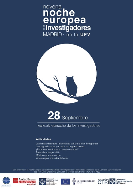 Cartel noche investigadores La UFV celebra hoy la Noche Europea de los Investigadores Estudiar en Universidad Privada Madrid