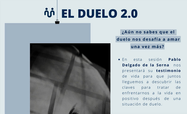 El Duelo Pablo Delgado de la Serna, profesor de la UFV, dará hoy su testimonio de vida en las píldoras formativas UnoMásUno: El Duelo Estudiar en Universidad Privada Madrid