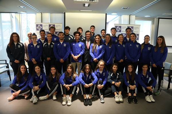 Encuentro del Rector UFVDEporte El rector mantiene un encuentro con los alumnos del programa UFVDeporte Estudiar en Universidad Privada Madrid