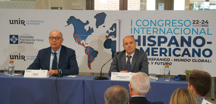 I Congreso Internacional Hispanoamericano Enrique Krauze y Francisco Javier Gomez Diez Enrique Krauze, de la Academia Mexicana de la Historia, inaugura el I Congreso Internacional Iberoamericano organizado por la Universidad Francisco de Vitoria y UNIR | Noticias de Actualidad UFV Estudiar en Universidad Privada Madrid