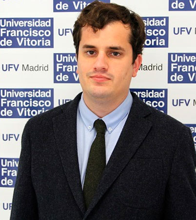 Javier Gil 402x450 La Agencia Rusa de Información Nóvosti ha entrevistado a Javier Gil, profesor de la UFV, acerca de la reacción de Europa frente al poder Talibán Estudiar en Universidad Privada Madrid