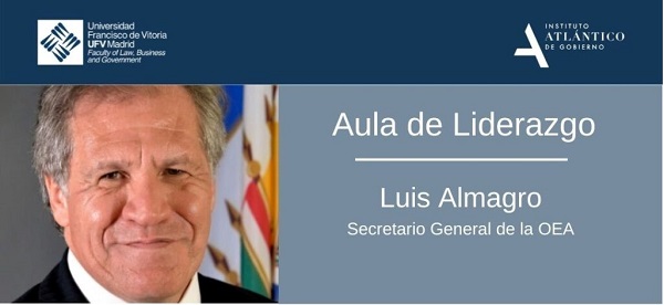 LUIS ALMAGRO 2 José María Aznar y Luis Almagro dialogan en una nueva sesión del Aula de Liderazgo | Noticias de Actualidad UFV Estudiar en Universidad Privada Madrid