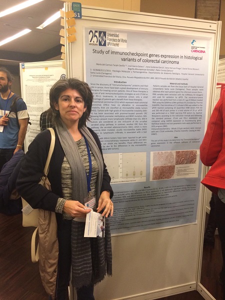 WhatsApp Image 2019 03 11 at 16.44.33 Mari Carmen Turpín presenta un póster en el Congreso Defence is the Best Attack: Immuno Oncology Breakthroughs  Estudiar en Universidad Privada Madrid