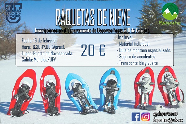 b181174b 49db 4597 8fc2 e2594f2139cb El Club Musgoletus organiza una salida de raquetas de nieve por el puerto de Navacerrada Estudiar en Universidad Privada Madrid