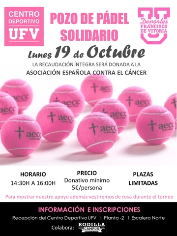 cancer mama ufv La UFV organiza un torneo de pádel solidario en el Día Mundial Contra el Cáncer de Mama Estudiar en Universidad Privada Madrid