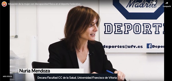 nuria mendoza Nuria Mendoza asegura que hay mucho por hacer en la situación del deporte inclusivo | Noticias de Actualidad UFV Estudiar en Universidad Privada Madrid