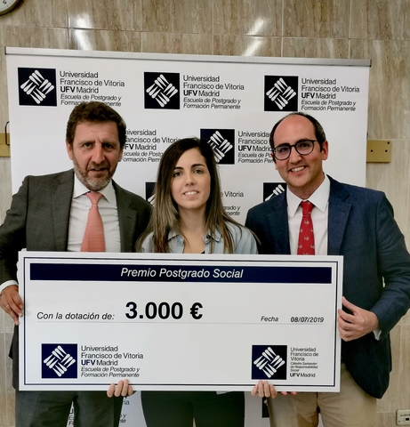 premio postgrado social Noelia Álvarez recibe el Premio Postgrado Social por su Trabajo Fin de Grado (TFG) Estudiar en Universidad Privada Madrid