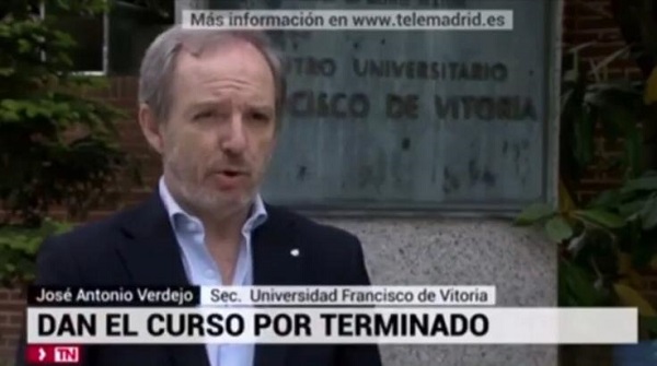 verdejo COVID José Antonio Verdejo, secretario general de la UFV, adelanta las medidas de seguridad de cara al próximo curso Estudiar en Universidad Privada Madrid