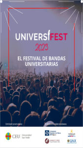 AAFF RollUp  Universifest  150x200cm v7 169x300 Music Estudiar en Universidad Privada Madrid