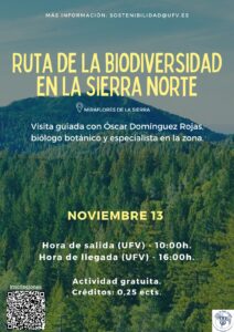 Ruta de Biodiversidad 212x300 UFV SUSTAINABLE Estudiar en Universidad Privada Madrid