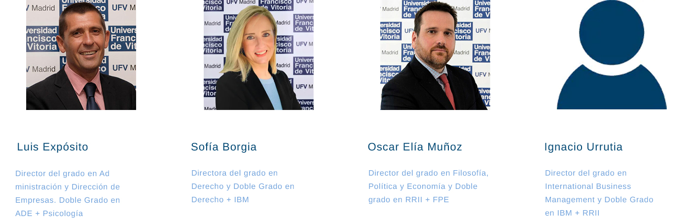 FACULTAD DE DERECHO EMPRESA Y GOBIERNO 0000 Director del grado en International Business Management y Dob FACULTY OF LAW, BUSINESS AND GOVERNMENT Estudiar en Universidad Privada Madrid