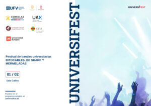 CARTEL GENERAL UNIVERSIFEST 2025 1 300x212 Musica Estudiar en Universidad Privada Madrid