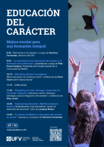 Cartel 7 de octubre 212x300 Virtue and Values Education Centre Estudiar en Universidad Privada Madrid